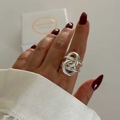 انگشتر زنانه طرح گره کد 330