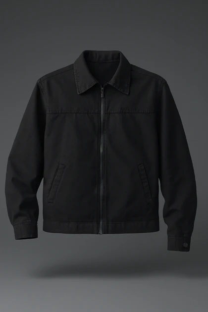 کت کتان ذغالی برش باکسی