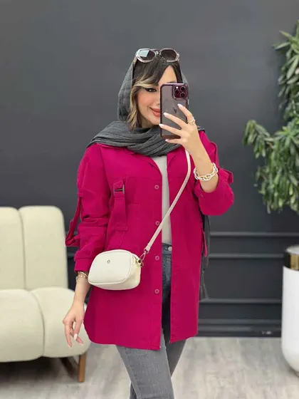 مانتوجلو سگک آستین پاگن