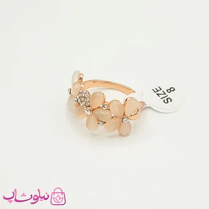 انگشتر زنانه برند کلیو Clio مدل گل نگین‌دار