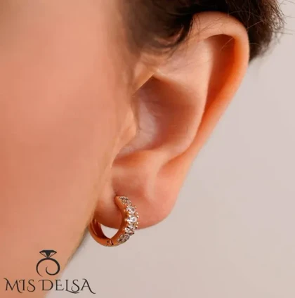 گوشواره ژوپینگ سه نگین