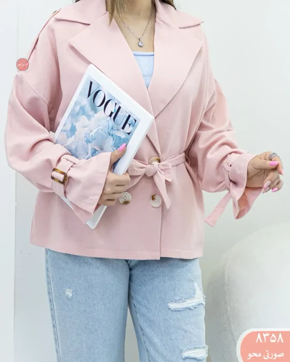 کت لینن چهاردکمه 8358