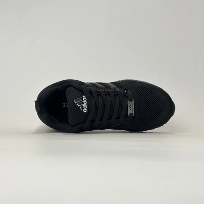 کفش راحتی آدیداس ماراتن کپسول دار مشکی با کفی ایرکول فوم