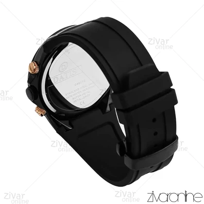 ساعت داتیس مردانه سه موتوره بند رابر مشکی 106921