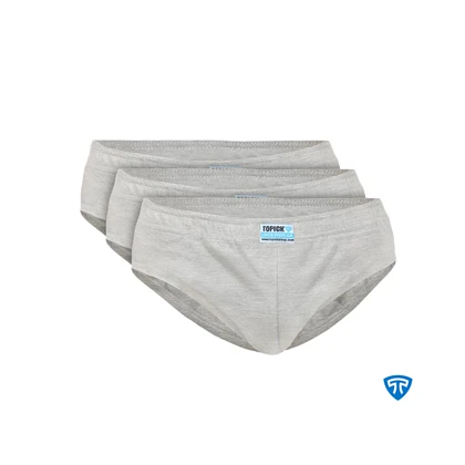 شورت اسلیپ پنبه کش لیفه ای (پک 3 عددی) ملانژ