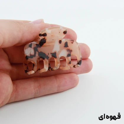 کلیپس دخترانه مدل بند انگشتی طرح خرچنگی خال‌خالی