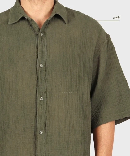 پیراهن باکسی مردانه آستین کوتاه 2683