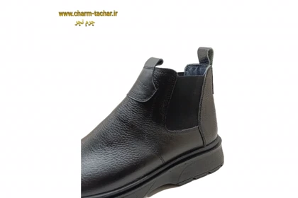نیم بوت مردانه دو ور کش چرم طبیعی