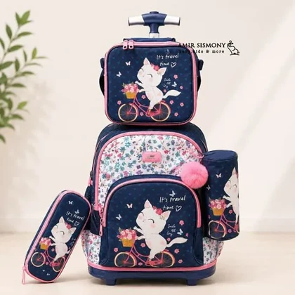 کوله پشتی چرخدار چند تکه فانتزی