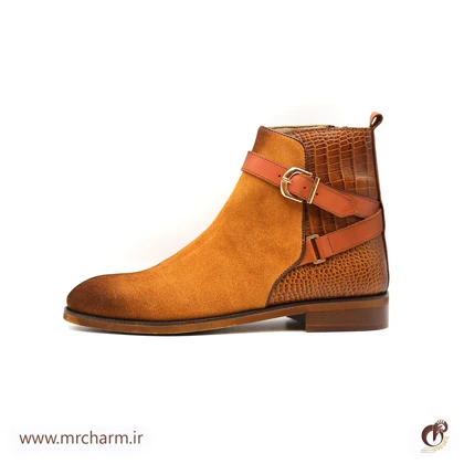 بوت بغل سگک دار چرم اشبالت mrc30084