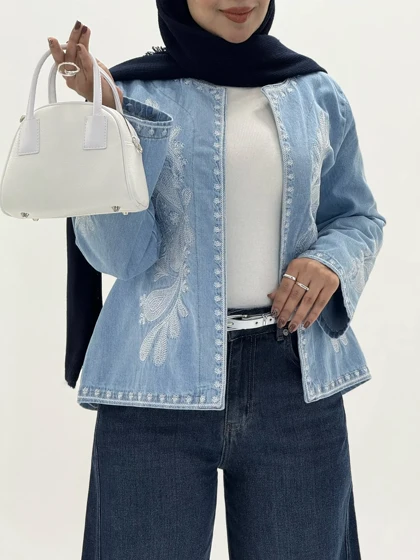 3950-جین وارداتی گلدوزی