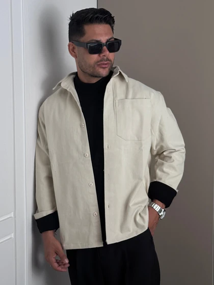 پیراهن کتان پاییزی