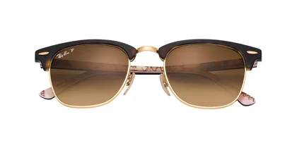عینک آفتابی RayBan 3016 51 Clubmaster Tortoise Brown Gradient Polarized