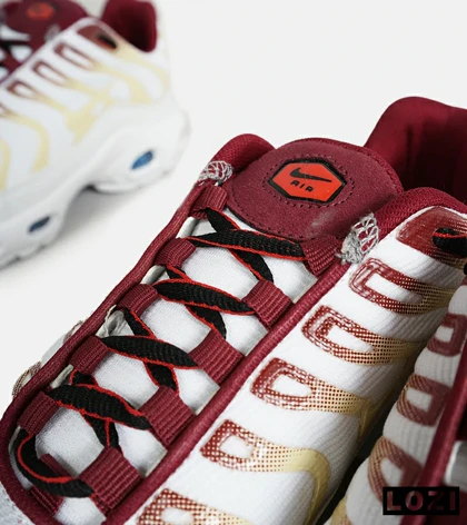 کفش کتانی مردانه و زنانه سفید قرمز زرد NIKE AirMax Plus TN Ultra مدل 7001