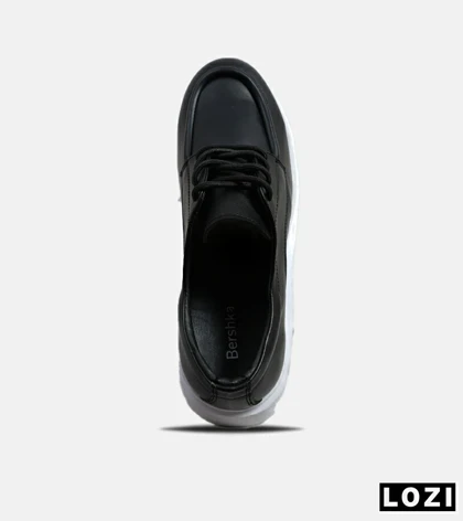 کفش کتانی مردانه مشکی BERSHKA مدل 6246