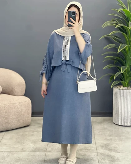 سارافون دو تیکه پاپیون شانتون