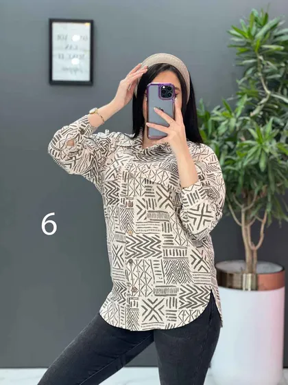 شومیز جلو دکمه سنتی