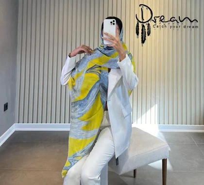 روسری طرح برگ