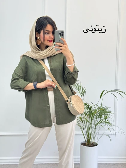 مانتو لینن وارداتی شاپرک