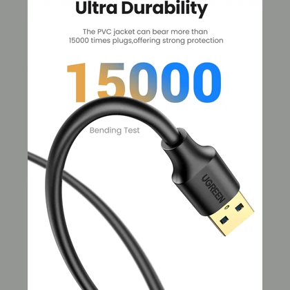 کابل افزایش طول USB 3.0 یوگرین Ugreen مدل US115 30126 طول 1.5 متر