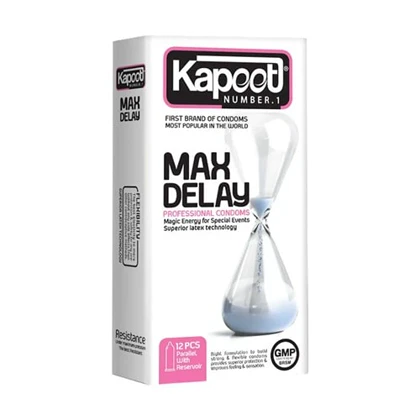 کاندوم فوق العاده تاخیری Max Delay کاپوت 12 عدد