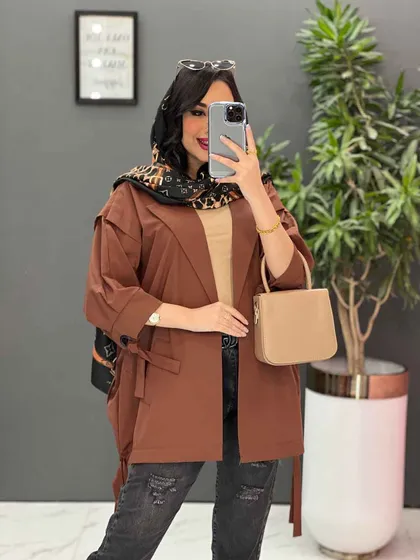 مانتو پانچ آستین حلقه