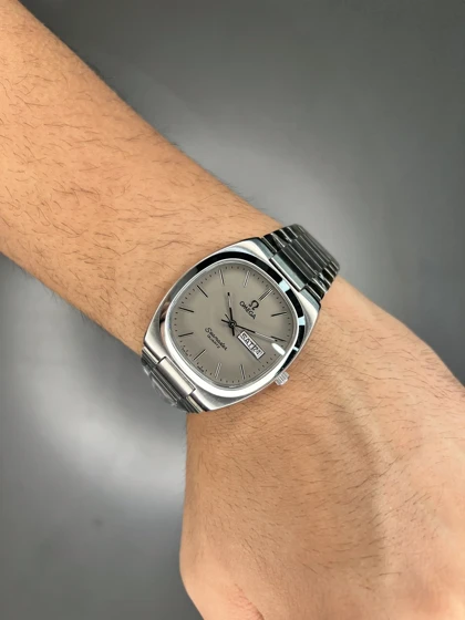 ساعت مچی امگا سیمستر نوستالژی بند سیلور صفحه طوسی Omega Seamaster