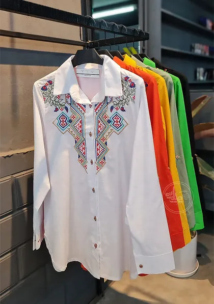 شومیز گلدوزی زولفا