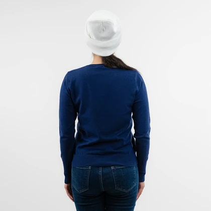 پلیور بافت اسلیم فیت یقه هفت زنانه - 71251350