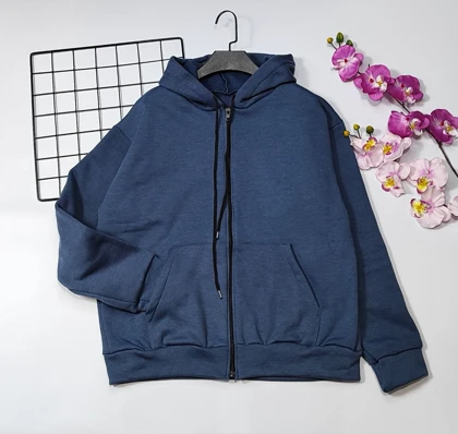 سویشرت کلاهدار داخل کرکی مدل ویانا کد 40201