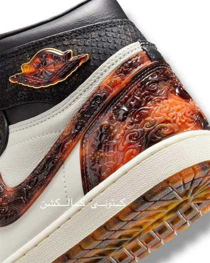 کتانی نایکی جردن وان ساق‌دار یر آف د اسنک کیفیت اورجینال Nike Air Jordan 1 High OG Xuanwu year of the Snake