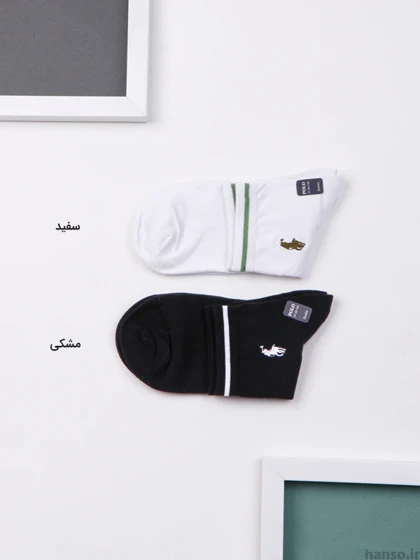 جوراب نیم ساق نخی پلو POLO کد 5008