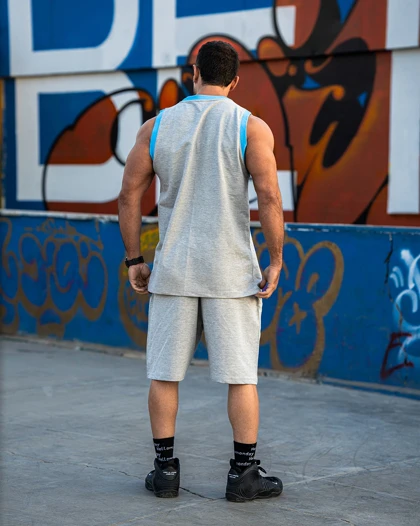 ست بسکتبالی جردن طوسی نخ پنبه