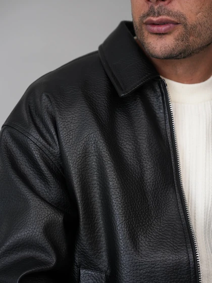 کاپشن چرم کلاسیک