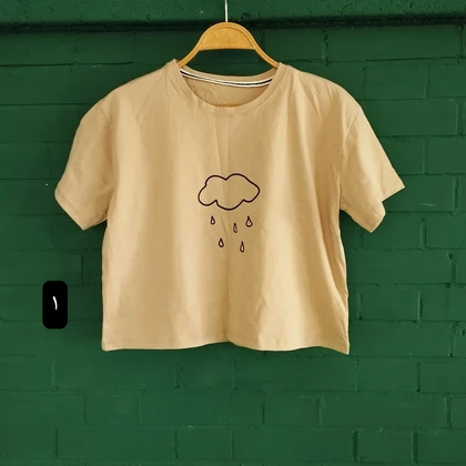 تیشرت کراپ نخ پنبه