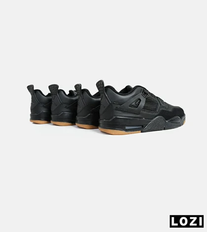 کتانی ساق‌دار بزرگ پا مشکی کرم Nike air jordan 4 مدل 6203