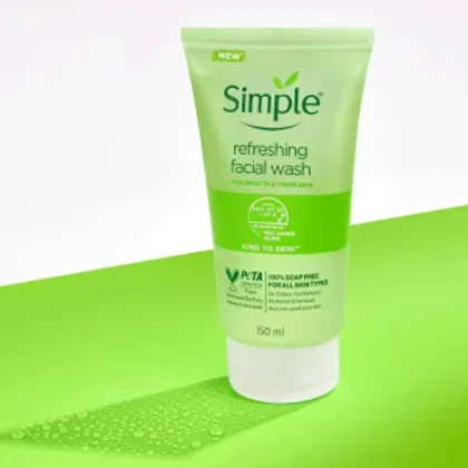 ژل شستشو و طراوت‌بخش صورت سیمپل Simple Cleansing & Revitalising Facial Gel