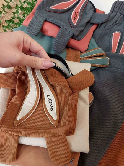 بلوز شلوار بچگانه طرح رابیت