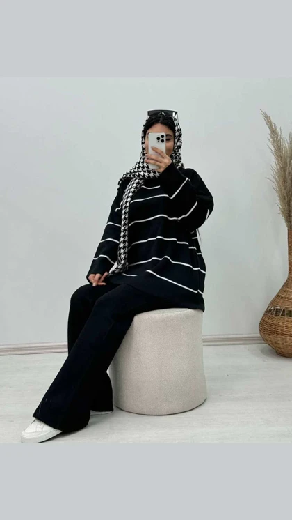 ست بلوز و شلوار بافت 58891