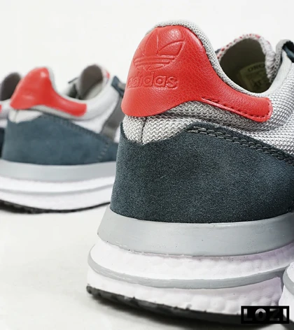کفش کتانی مردانه طوسی فیلی زیر سفید آدیداس adidas ZX 500
