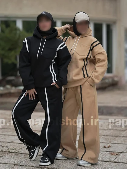 ست هودی و شلوار نواردوزی