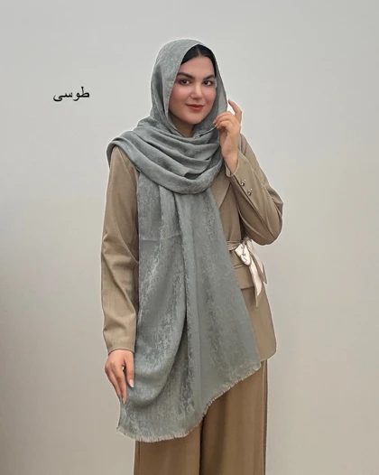 شال زنانه ژاکارد