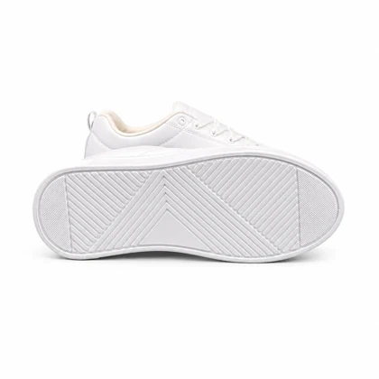 کفش کتانی مردانه مدل ونس برشکا سفید BERSHKA