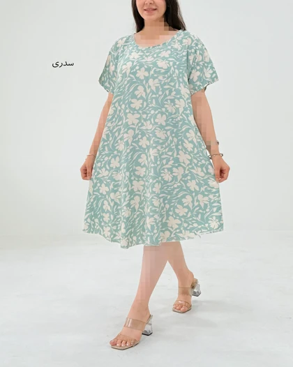 پیراهن نخی زنانه کد 1738