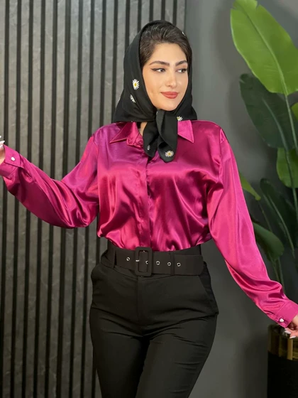 شومیز ساتن سلنا کد 1519