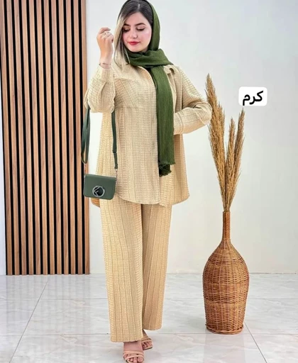 ست دوتیکه مانتو شلوار