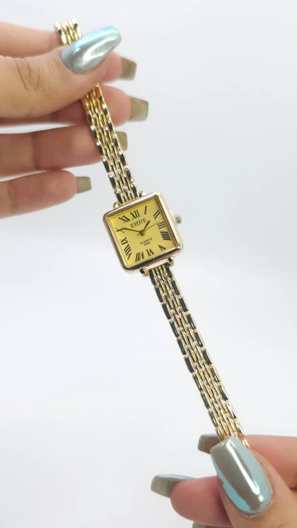 ساعت مچی زنانه مجلسی EHHE نگین‌دار با موتور کوارتز