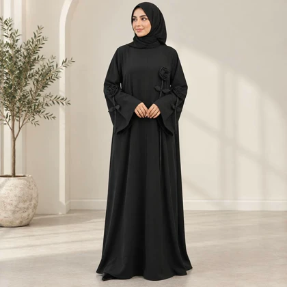 عبا ژاکلین رزا مشکی مشکی