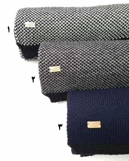 شال گردن مردانه بافت سیلکا طرح خالدار