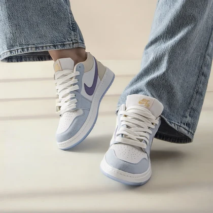 کتانی نایک مدل Air Jordan_کرم آبی کد 3030